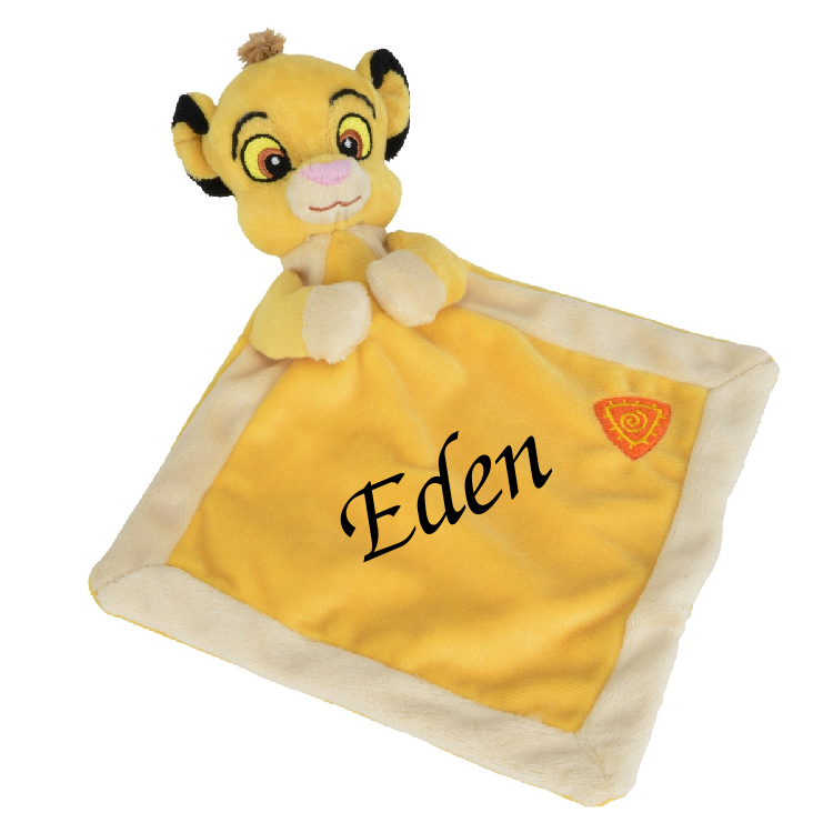  flat baby comforter simba lion yellow 